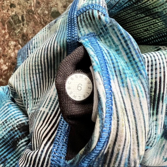 LULULEMON Wunder Under High Rise Leggings 25” in Sun Dazed Multi Blue - Picture 9 of 9